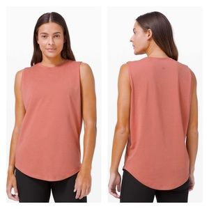 Lululemon Brunswick Pima Cotton Muscle Tank in Brier Rose